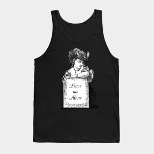 Dramabite Classical Art Memes Leave Me Alone Victorian Lady Tank Top